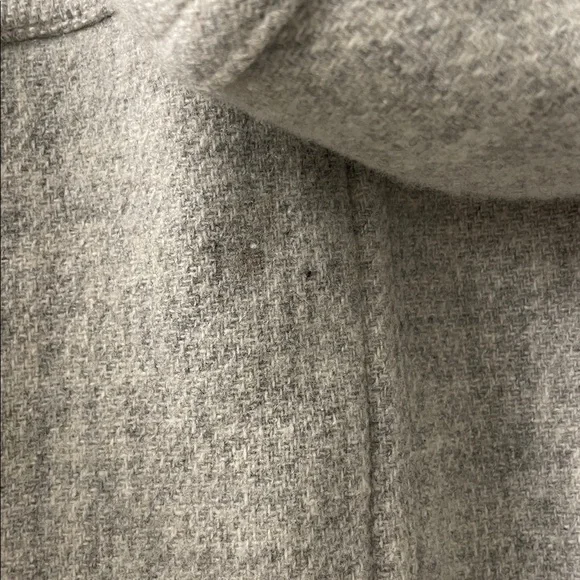 SALE! J. Crew Light Gray Italian Wool Hooded Coat Size 0 - Picture 6 of 8